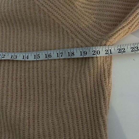 J. Crew Point Sur Mohair Wool Blend Turtleneck Tan Peach Blush Sweater Size XS - Picture 8 of 9